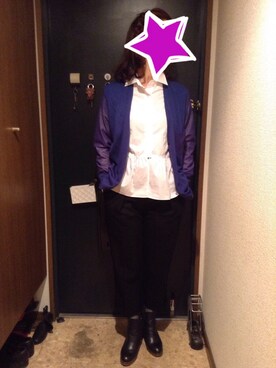 「MID by MIDWEST（ミッド バイ ミッドウエスト）のアイテム（ブーツ）」を使った、akiフォーさん（レディース・165cm）の冬コーディネート