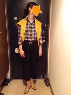 「F-TROUPE（エフトゥループ）のアイテム（その他シューズ）」を使った、akiフォーさん（レディース・163cm）の秋コーディネート