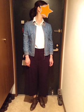 「MID by MIDWEST（ミッド バイ ミッドウエスト）のアイテム」を使った、akiフォーさん（レディース・163cm）の秋コーディネート