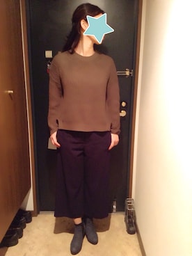 「MID by MIDWEST（ミッド バイ ミッドウエスト）のアイテム」を使った、akiフォーさん（レディース・163cm）の秋コーディネート