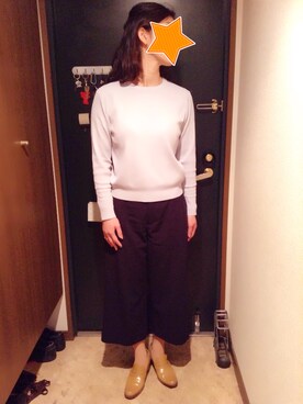 「MID by MIDWEST（ミッド バイ ミッドウエスト）のアイテム」を使った、akiフォーさん（レディース・163cm）の冬コーディネート