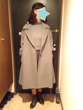 「MID by MIDWEST（ミッド バイ ミッドウエスト）のアイテム」を使った、akiフォーさん（レディース・163cm）の冬コーディネート