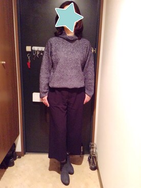 「MID by MIDWEST（ミッド バイ ミッドウエスト）のアイテム」を使った、akiフォーさん（レディース・163cm）の冬コーディネート