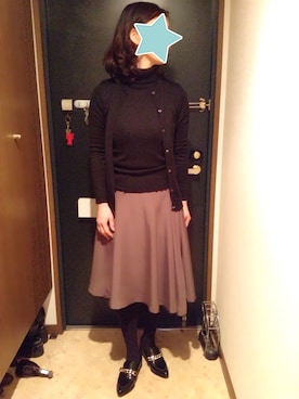「MID by MIDWEST（ミッド バイ ミッドウエスト）のアイテム」を使った、akiフォーさん（レディース・163cm）の冬コーディネート