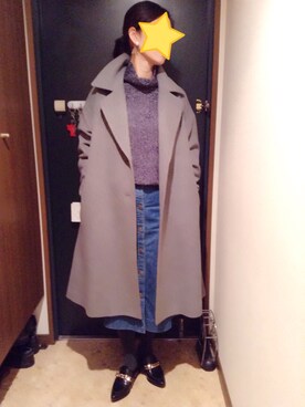 「MID by MIDWEST（ミッド バイ ミッドウエスト）のアイテム」を使った、akiフォーさん（レディース・163cm）の冬コーディネート