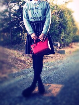 「厚底」｜ayakaさん（レディース・164cm）の冬コーディネート