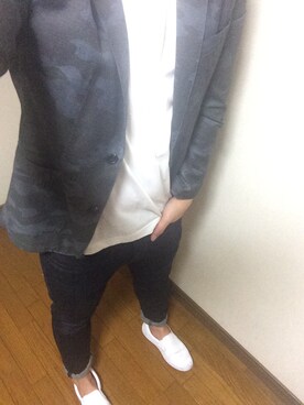 「SUPERGA（スペルガ）のアイテム（その他シューズ）」を使った、SZK@wawawaさん（メンズ・175cm）の春コーディネート