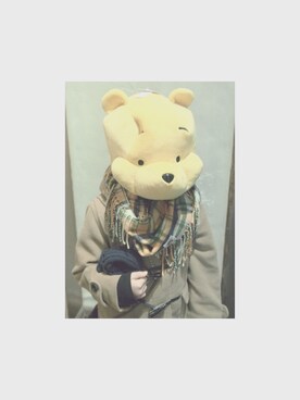 「Bape」｜「アイテム（ダッフルコート）」を使った、Mt.__3さん（キッズ・110cm）の冬コーディネート