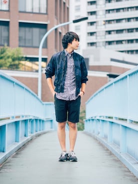 「marka（マーカ）のアイテム（ブルゾン）」を使った、堀口英剛@monographさん（メンズ・168cm）の秋コーディネート