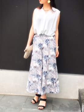 「アイテム（ブレスレット）」を使った、AyaKondoさん（レディース・164cm・20代）の春コーディネート