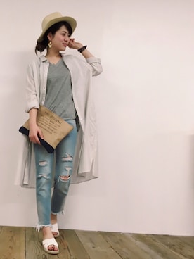 「Luz Llena (philter)（ラズレナ　フィルター）のアイテム」を使った、AyaKondoさん（レディース・164cm）の春コーディネート