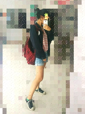 「Jack and Jones（ジャックアンドジョーンズ）のアイテム」を使った、emikoさん（レディース・165cm）の春コーディネート