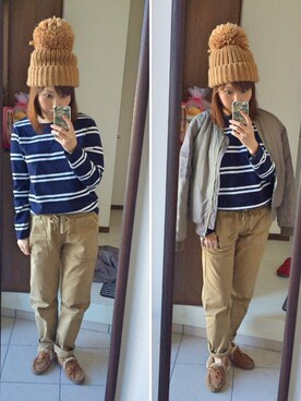 mi-ta◡̈✩さん（レディース・158cm）の冬コーディネート