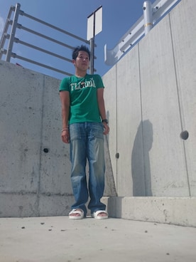 「TMT（ティーエムティー）のアイテム（アクセサリー）」を使った、kojiroさん（メンズ・174cm）の夏コーディネート