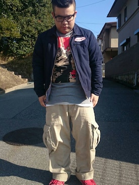 はたぼーさん（メンズ・165cm）の冬コーディネート