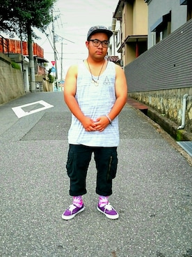 はたぼーさんの（HUF | ハフ）を使ったコーディネート