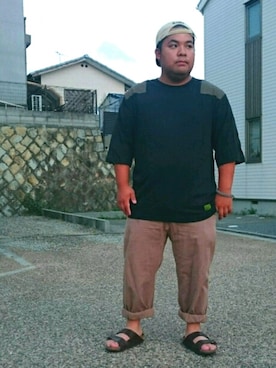 「BIRKENSTOCK（ビルケンシュトック）の＜BIRKENSTOCK（ビルケンシュトック）＞ ARIZONA BIRKOFLOR/サンダル¨ ◆（サンダル）」を使った、はたぼーさん（メンズ・165cm）の秋コーディネート