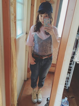 t e n c ö **さん（レディース・156cm）の夏コーディネート