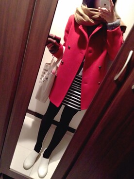 72kさん（レディース・163cm）の冬コーディネート