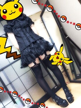 「アイテム（タイツ/ストッキング）」を使った、かなぴょん。さん（レディース・164cm・20代）の夏コーディネート