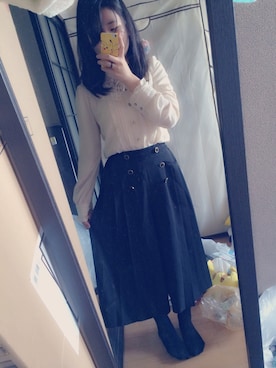 「axes femme（アクシーズファム）のアイテム（その他）」を使った、かなぴょん。さん（レディース・164cm）の秋コーディネート