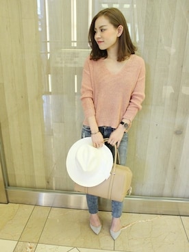 「Noble（ノーブル）のアイテム（バッグ）」を使った、ruriさん（レディース・153cm）の冬コーディネート