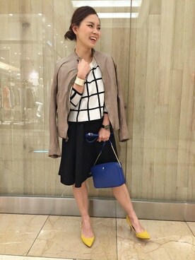 「さしいろ」｜「アイテム（スカート）」を使った、ruriさん（レディース・153cm）の冬コーディネート