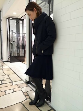 「Noble（ノーブル）のアイテム（ダウンジャケット/コート）」を使った、ruriさん（レディース・153cm）の冬コーディネート