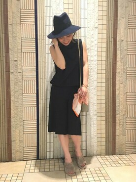 「Noble（ノーブル）のアイテム（つなぎ/オールインワン）」を使った、ruriさん（レディース・153cm）の春コーディネート