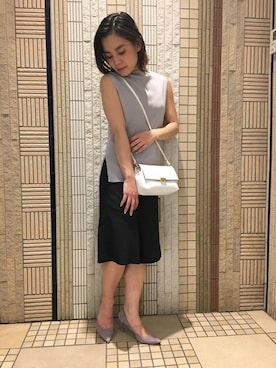 「ノースリーブニット」｜ruriさん（レディース・153cm）の春コーディネート