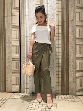 「Noble（ノーブル）のアイテム（Tシャツ/カットソー）」を使った、ruriさん（レディース・153cm）の春コーディネート