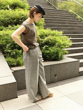 「Noble（ノーブル）のアイテム（Tシャツ/カットソー）」を使った、ruriさん（レディース・153cm）の夏コーディネート