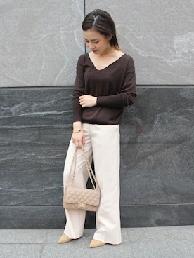 「ゴールドアクセ」｜ruriさん（レディース・153cm）の秋コーディネート