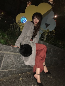 「テラコッタ」｜「アイテム（チェスターコート）」を使った、@yntakさん（レディース・165cm）の秋コーディネート