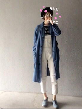 「stradivarius（ストラディバリウス）のアイテム（その他アウター）」を使った、🍅とまと🍅さん（レディース・169cm）の秋コーディネート
