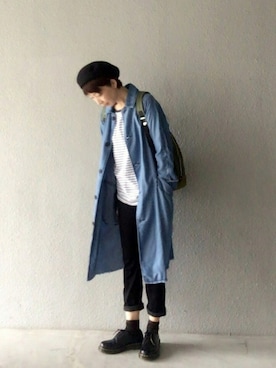 「stradivarius（ストラディバリウス）のアイテム（その他アウター）」を使った、🍅とまと🍅さん（レディース・169cm）の秋コーディネート