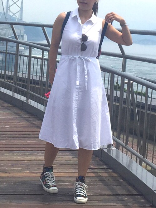 H Rom ユニクロのワンピース オールインワンを使ったコーディネート Wear