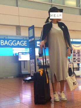 スーツケース/キャリーバッグを使った「ジャージ」の人気ファッション