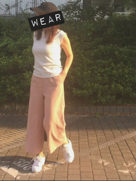 「NETSTAR（ネットスター）のアイテム（パンツ）」を使った、#K58さん（レディース・158cm）の夏コーディネート