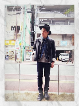 「The Letters（ザレターズ）のアイテム（ノーカラージャケット）」を使った、BIRTHDAYさん（メンズ・170cm）の冬コーディネート