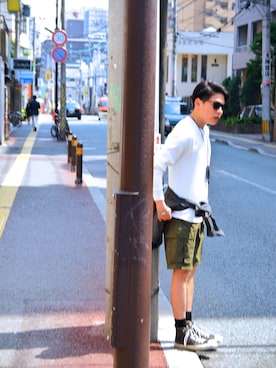 「J.Sabatino（ジェイサバティーノ）のアイテム（その他アウター）」を使った、BIRTHDAYさん（メンズ・170cm）の春コーディネート