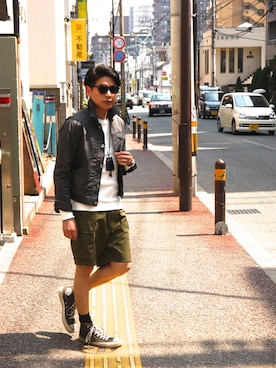 「J.Sabatino（ジェイサバティーノ）のアイテム（その他アウター）」を使った、BIRTHDAYさん（メンズ・170cm）の春コーディネート