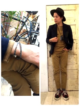「J.Sabatino（ジェイサバティーノ）のアイテム（ジャケット/アウター）」を使った、BIRTHDAYさん（メンズ・170cm）の秋コーディネート