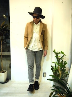 「J.Sabatino（ジェイサバティーノ）のアイテム（ジャケット/アウター）」を使った、BIRTHDAYさん（メンズ・170cm）の秋コーディネート