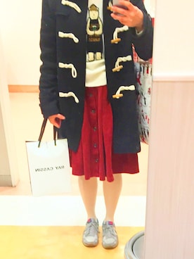 「LEPSIM（レプシィム）のアイテム（ダッフルコート）」を使った、ゆさん（レディース・164cm）の冬コーディネート