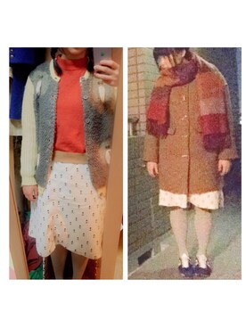 「PAR ICI」｜「アイテム（その他アウター）」を使った、ゆさん（レディース・164cm）の冬コーディネート