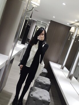 「PULL&BEAR（プルアンドベア）のアイテム（カバーオール）」を使った、Tinさん（レディース・168cm）の春コーディネート