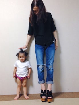 「厚底」｜tabasaさん（レディース・155cm）の夏コーディネート