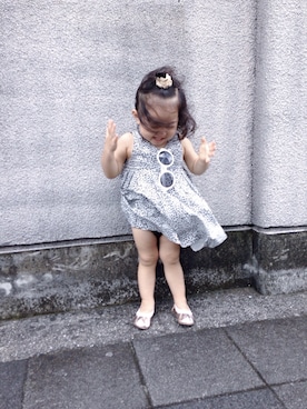 「babygap」｜「アイテム（バレエシューズ）」を使った、tabasaさん（キッズ・80cm）の秋コーディネート