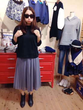 「アイテム（ブーティ）」を使った、tabasaさん（レディース・155cm・30代）の秋コーディネート